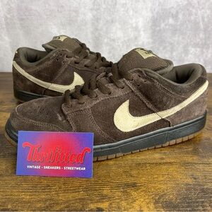 Nike Dunk Low Pro SB Dark Mocha Tweed Brown Size 9 304292-229 Men’s Shoe OG Rare